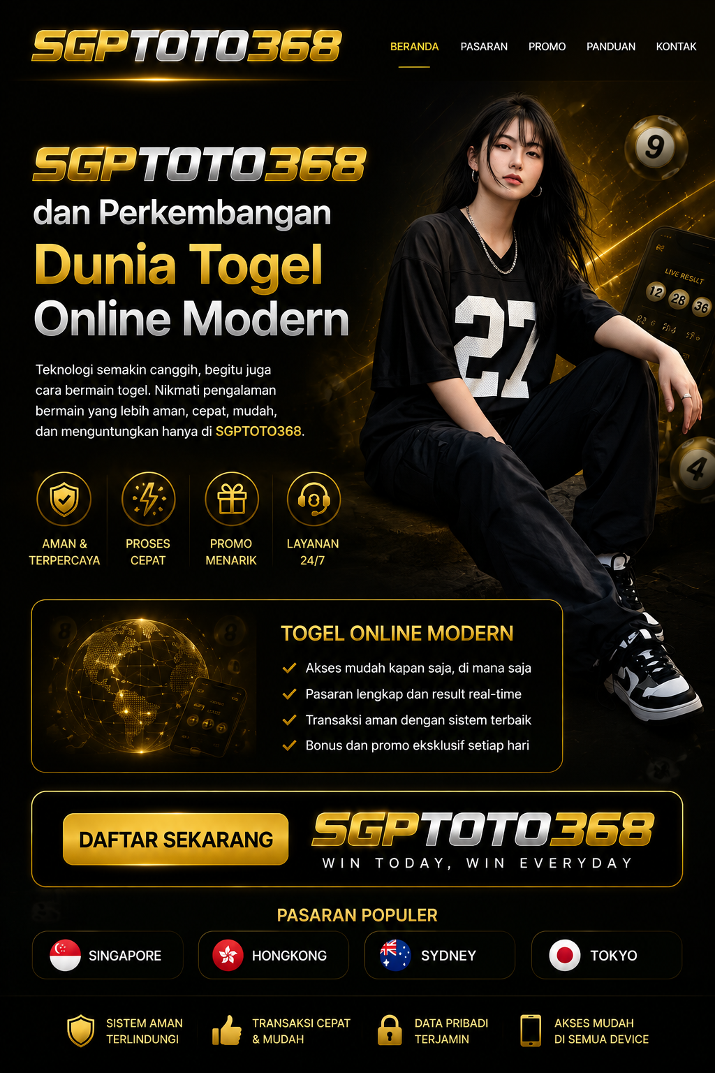 SGPTOTO368 dan Perkembangan Dunia Togel Online Modern
